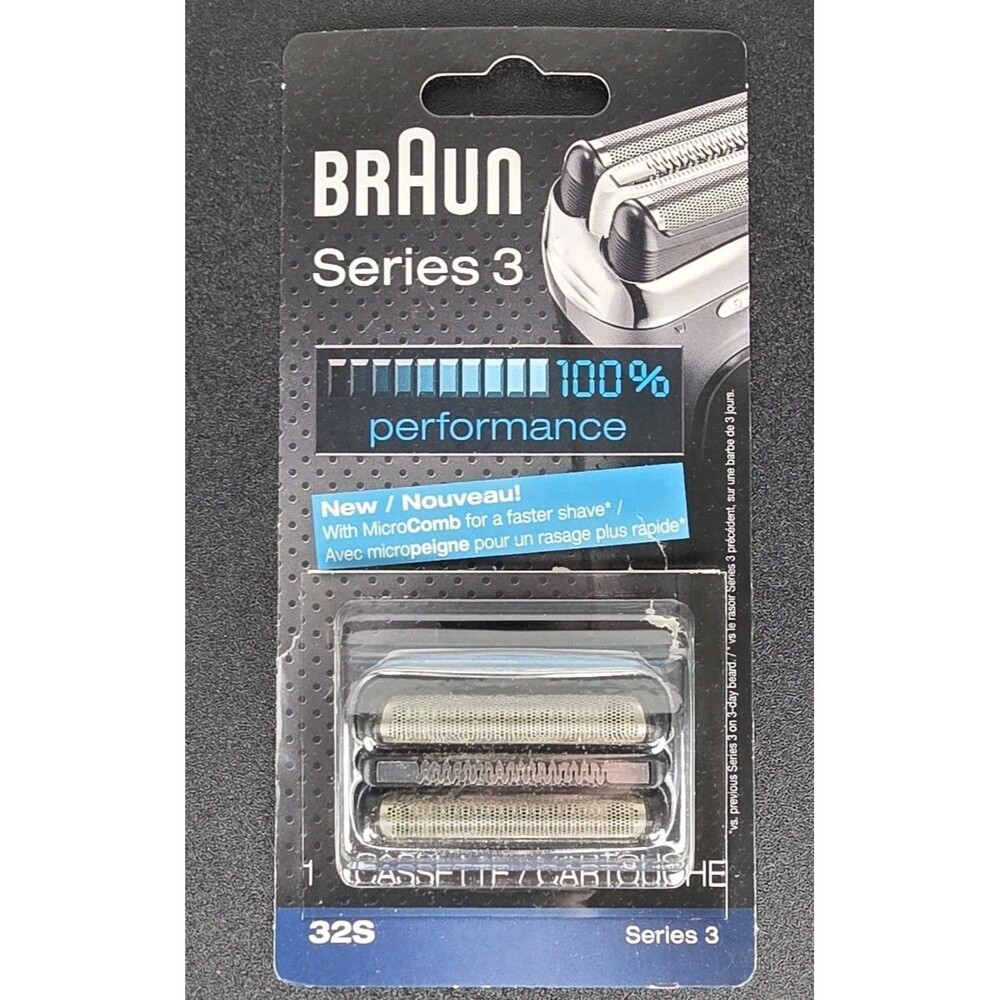 BRAUN 32S Replacement Foil Head Cutter Blades Shaver Razor Cassette Series 3